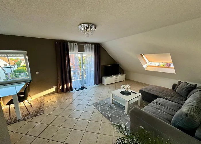 Apartman Exklusives Deluxe-Apartment Ruheoase-Mit Balkon-Parkplatz 7-24 Check-In Bad Nauheim